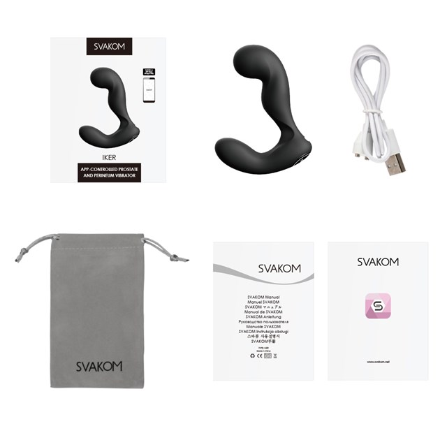 SVAKOM - IKER APP CONTROLLED PROSTATE AND PERINEUM VIBRATOR