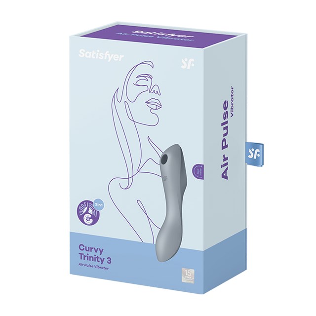 Satisfyer Curvy Trinity 3 - Harmaa