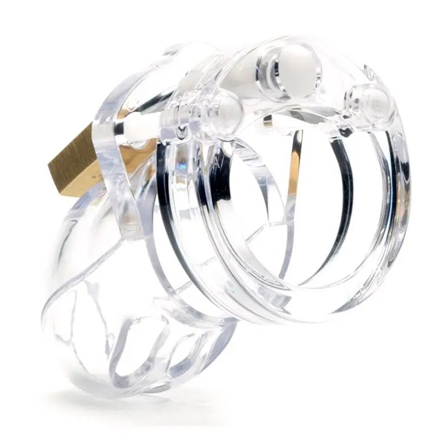CB-X - MR STUBB CHASTITY COCK CAGE CLEAR