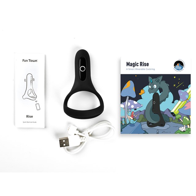 MAGIC RISE – SMART WEARABLE COCKRING – BLACK