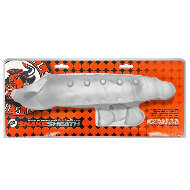 OXBALLS SNAKE DEEP-REACHER COCKSHEATH CLEAR