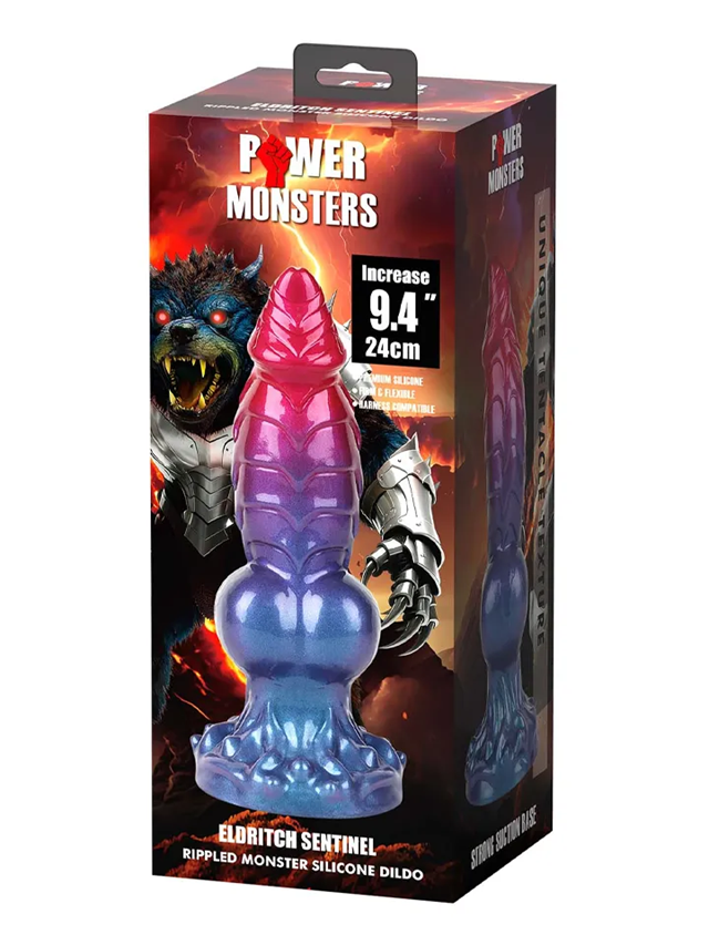 Eldritch Sentinel Rippled Monster Silicone Dildo 24 cm