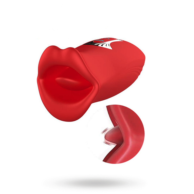 Ember Licking & Vibrating Mouth Shape Massager