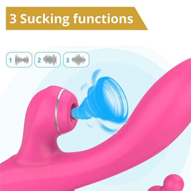 G-spot Vibrator With Sucking & Anal Beads