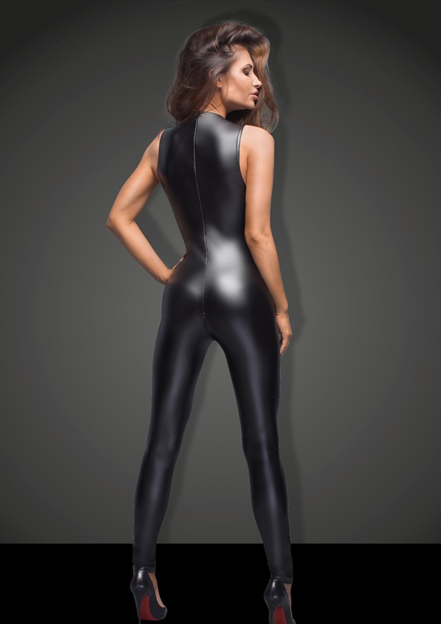 Wetlook Catsuit Seksikkäällä pitsillä