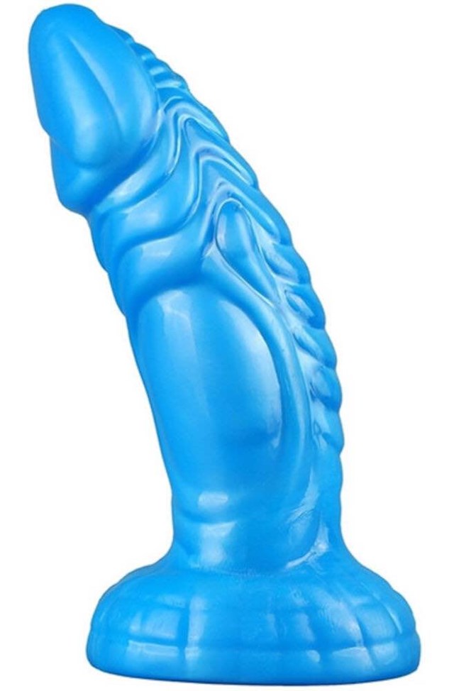 Fantasy Snaky Blue Dildo 21cm