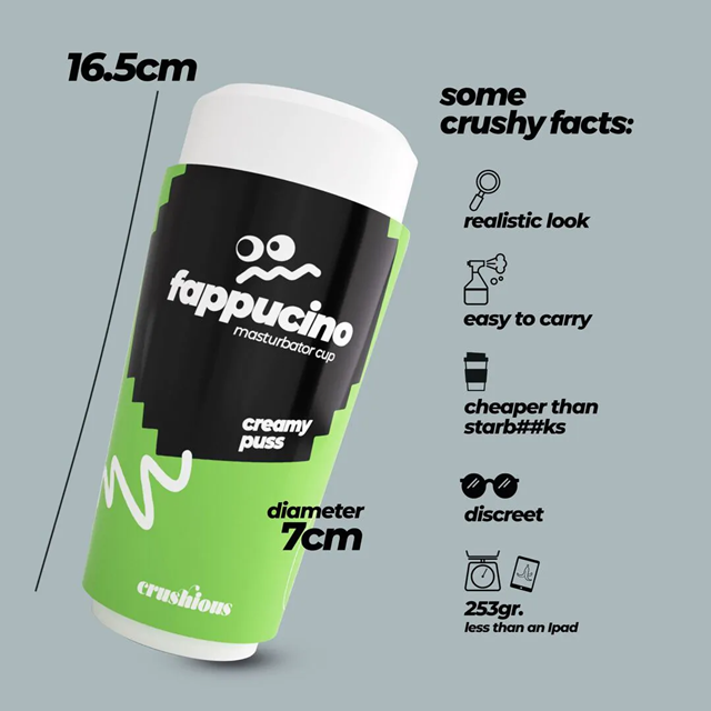 Fappucino Creamy Puss - Vaginal Masturbator Cup - Green