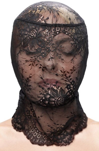 Fetish & Fashion Lace Hood Black