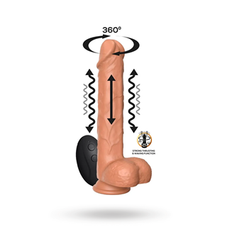 Flavius Dildo With Thrusting, Waving & Vibration 23 Cm