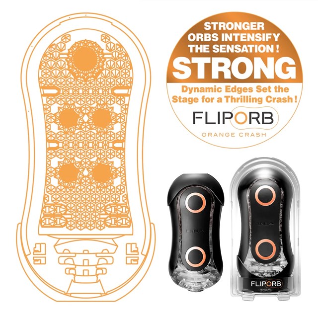Flip Orb STRONG Masturbator Orange Crash