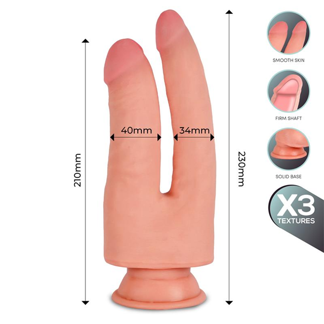 Franz Triple Density Double Dildo 23 cm