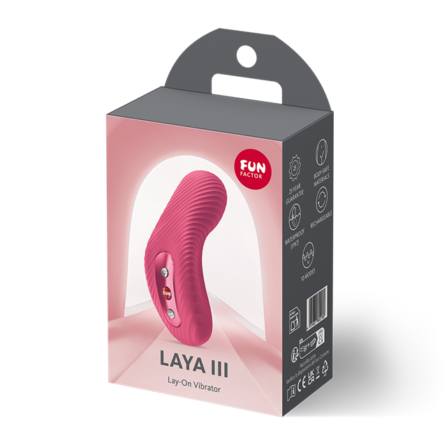 Laya III Lay-On Vibrator Raspberry