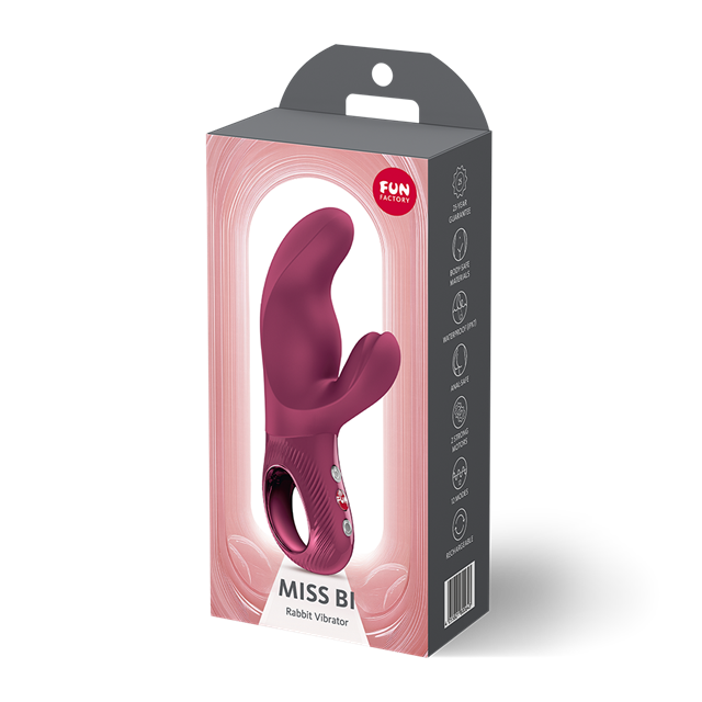 Miss Bi Rabbit Vibrator Wine Red