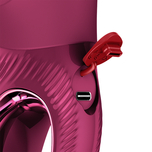 Miss Bi Rabbit Vibrator Wine Red