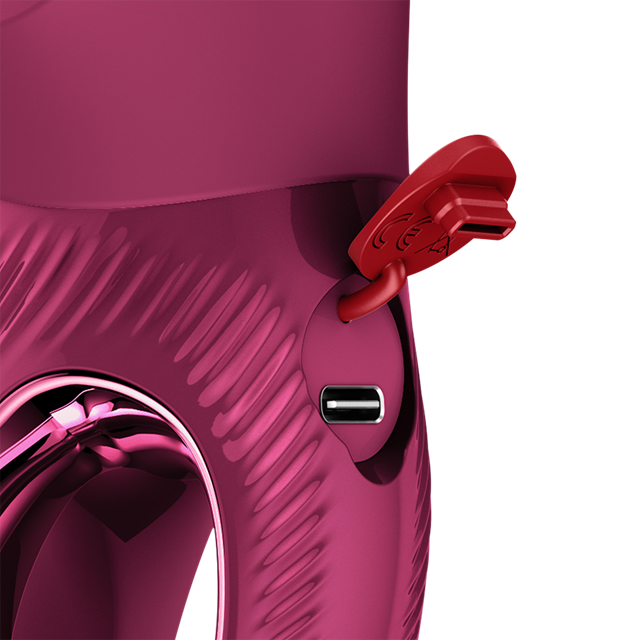 Miss Bi Rabbit Vibrator Wine Red