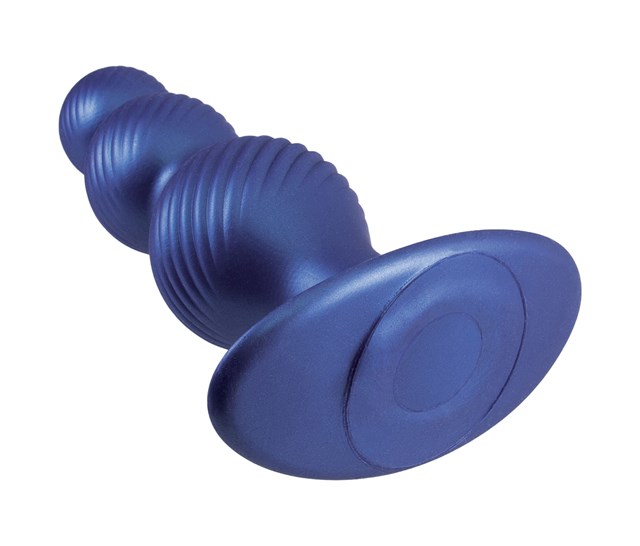 G-Stuck Silicone Anal Plug Metallic Blue