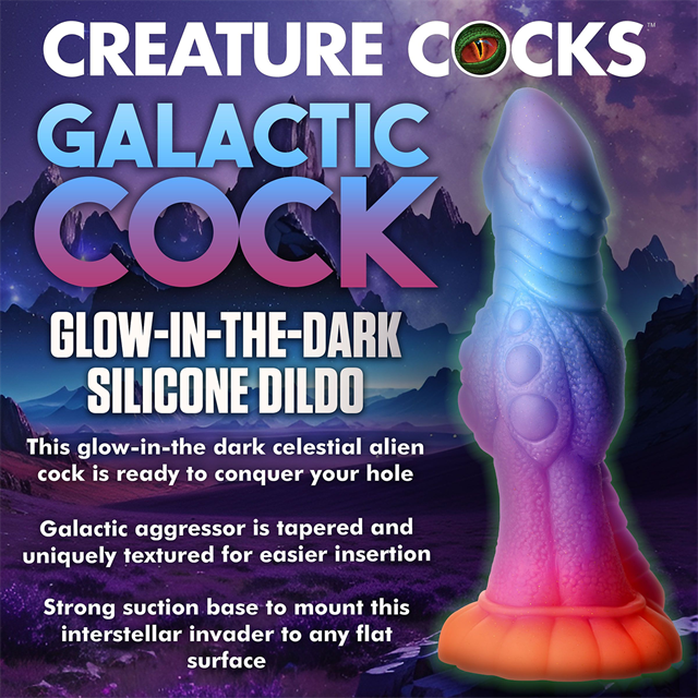 Glow-In-The-Dark Alien Dildo 21,6 cm