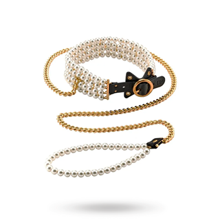 Luminious Pearl Leash & Collar