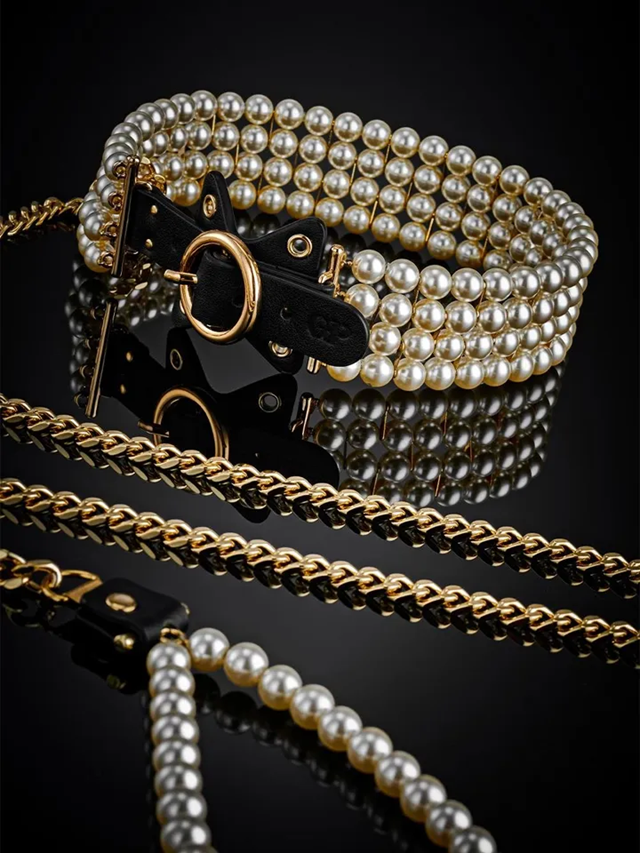 Luminious Pearl Leash & Collar