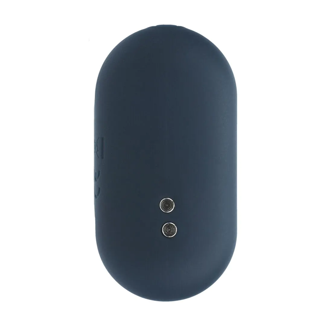 Hexagonal Vibrating Silicone Anal Plug - S - Black