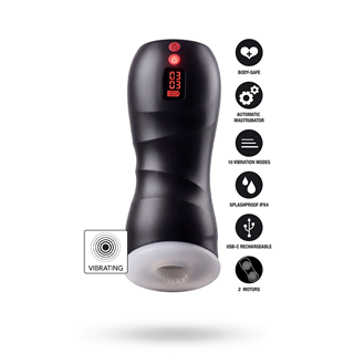 Vibrating Twin Turbo Masturbator