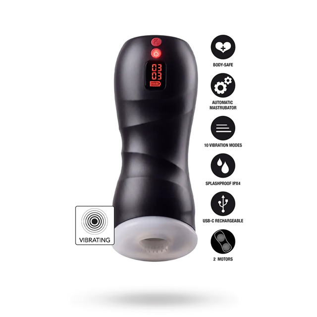 Vibrating Twin Turbo Masturbator