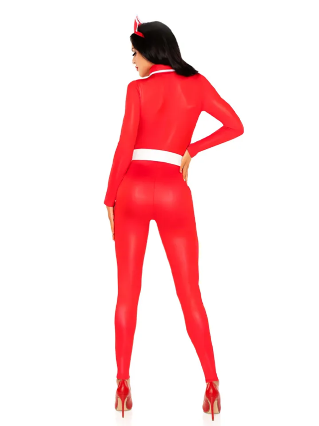 Hospital Heartbreaker Catsuit Red