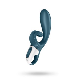 Satisfyer Hug Me Connect Rabbit Vibrator - Bluegrey