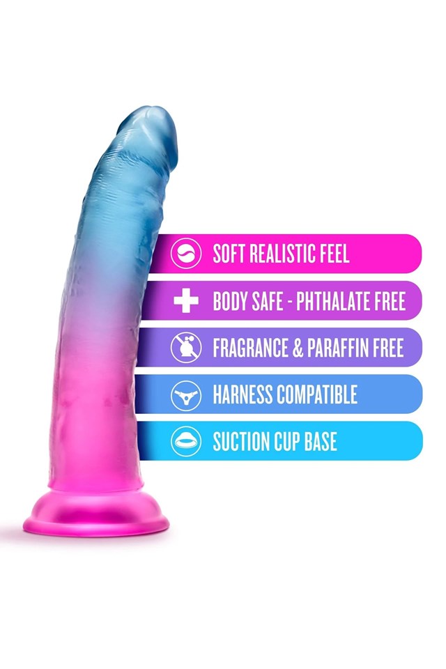 B YOURS – BEAUTIFUL SKY 7 INCH DILDO – SUNSET