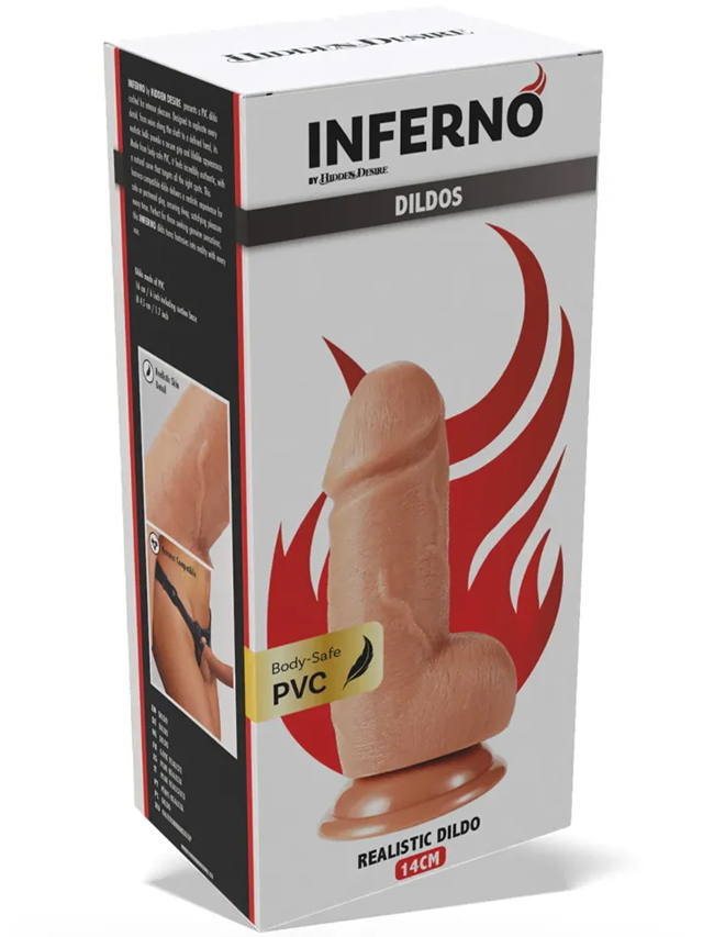 Inferno Realistic Dildo 16 cm