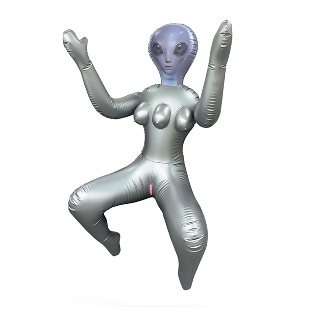 Inflatable 3 breasted Alien Love Doll - Grey