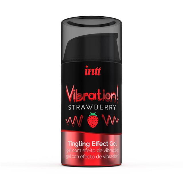 Intt Vibration! Strawberry Liquid Vibrator 15 ml