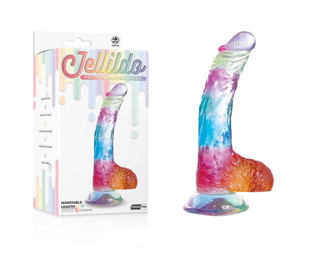 Jellildo Dildo With Balls Multi