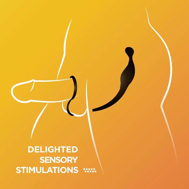 JET Horny Prostate Plug With Love Ring Set