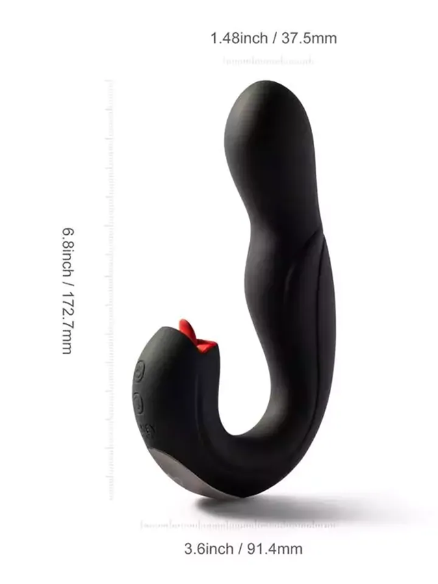 Joi Pro Rotating Head G-spot Vibrator & Clit Licker Red