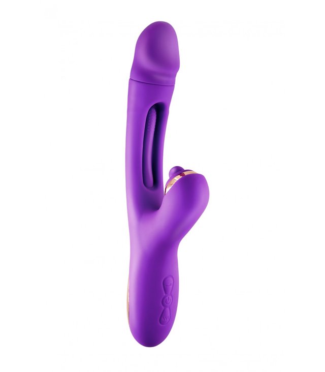 Joyfully Triple Stimulation Vibrator Purple