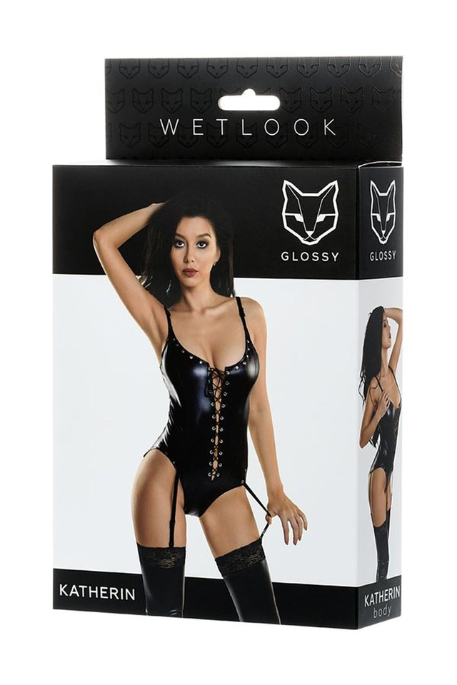 Katherin Classic Wetlook Body Black