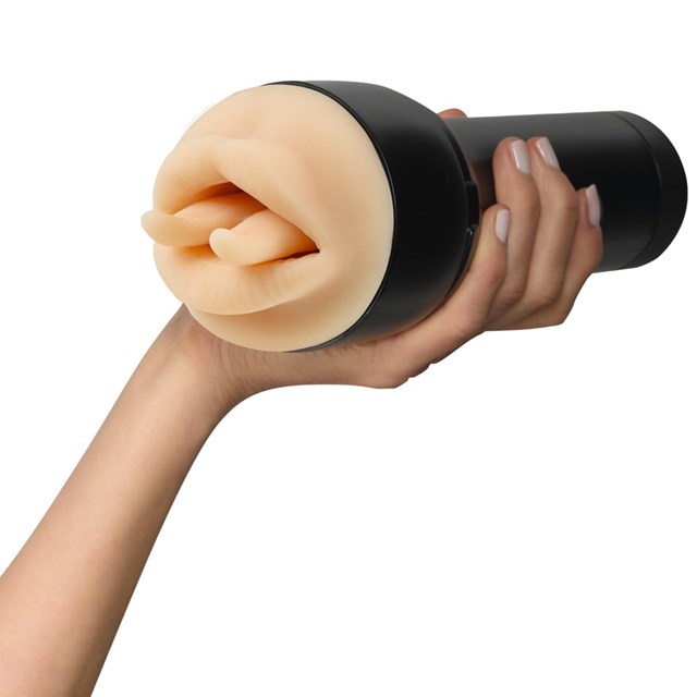 Kiiroo Feel Stroker - Leigh Raven Mouth
