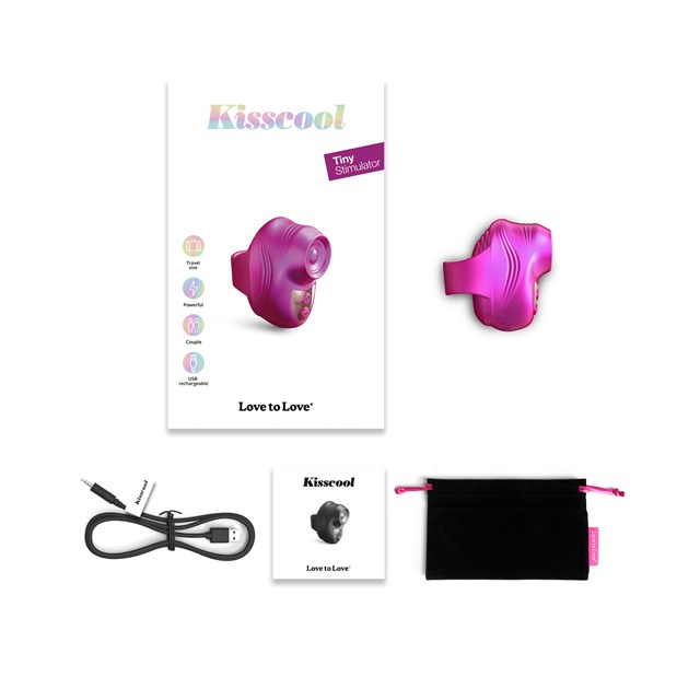 KISSCOOL TAPPING FINGER STIMULATOR - IRIDESCENT BERRY