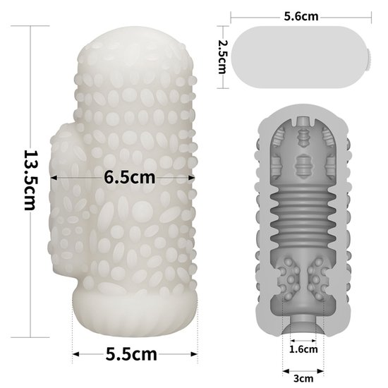 Knights Ring Vibrating Dual Purpose Sleeve-Drip