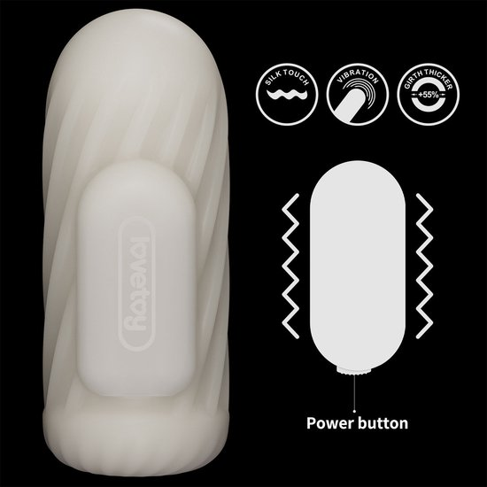 Knights Ring Vibrating Dual Purpose Sleeve - Spiral