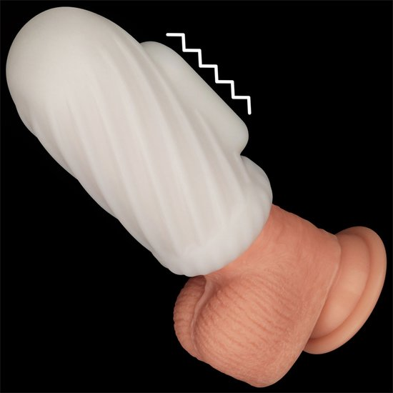 Knights Ring Vibrating Dual Purpose Sleeve - Spiral