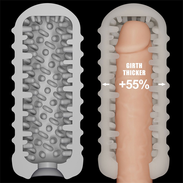 Knights Ring Vibrating Dual Purpose Sleeve - Wavy