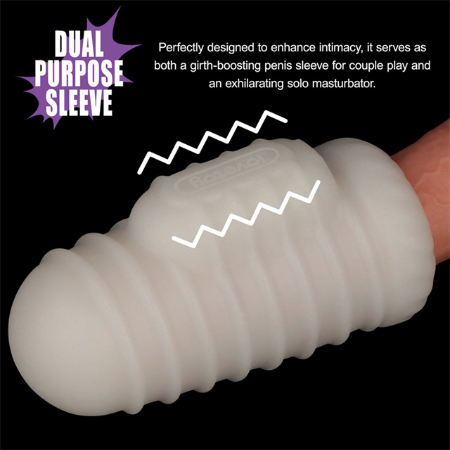 Knights Ring Vibrating Dual Purpose Sleeve - Wavy