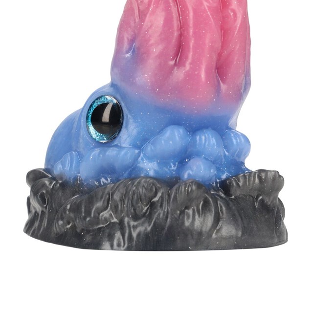 Kraken's Lick Silicone Dildo - Blue/Red