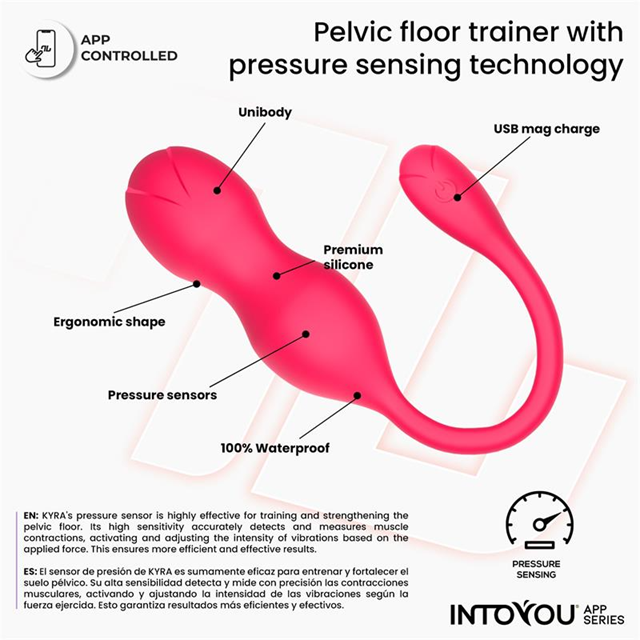 Kyra Pelvic Floor Trainer Pressure Sensing App