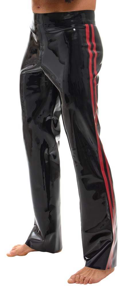 Latex Trousers Black/Red