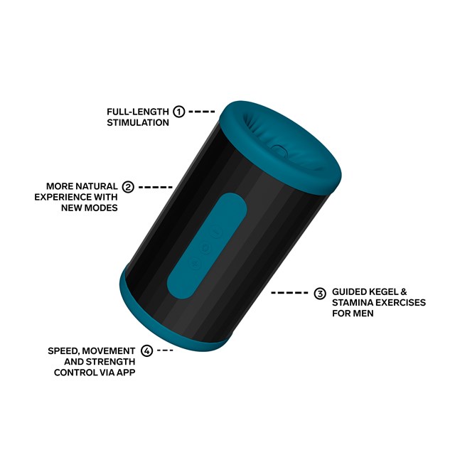 LELO F2S Double Sonic Masturbator Teal