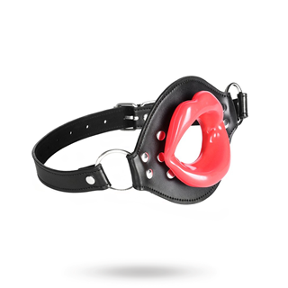 Lips Gag Black/red