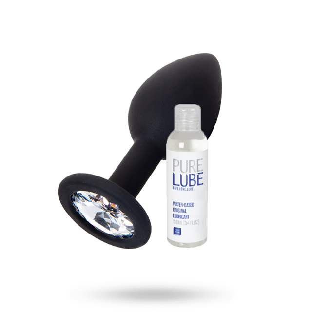Small Silicone Plug + Pure Lube Original Lubricant Kit